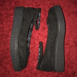 BRAND NEW TUK Pointed Ballet Ankle Strap Creeper